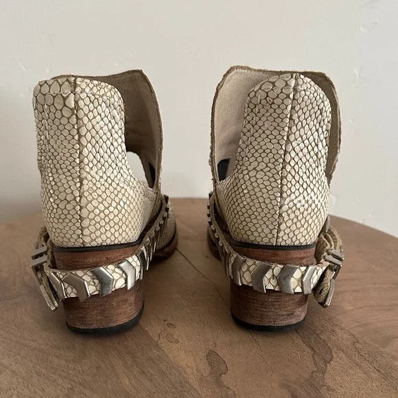 Freebird by Steven - Blade Snakeskin Ankle Boots - Picture 4 of 7